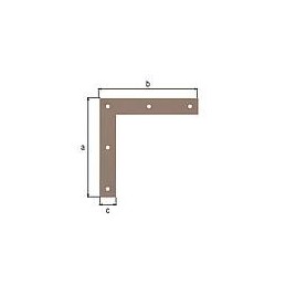 Équerre coudée DURAVIS® 120 x 120 x 20 mm, matériau : Acier, galvanisé sendzimir, surface : beige nacré RAL 1035