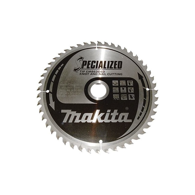 Lames de scie circulaire MAKITA Ø 235 x 30, 48 dents, pour bois