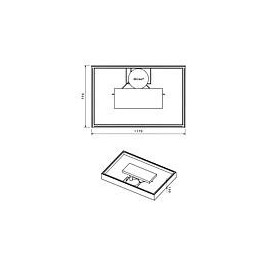 Tablier l x H x P : 1200 x 800 x 130 pour 93 223 12