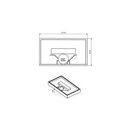 Tablier l x H x P : 1200 x 700 x 130 pour 93 223 13