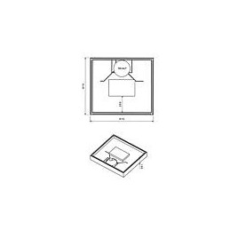 Tablier l x H x P : 1000 x 900 x 130 pour 93 223 14