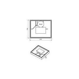 Tablier l x H x P : 900 x 750 x 130 pour 93 223 17