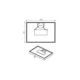 Tablier l x H x P : 1400 x 1000 x 130 pour 93 223 28