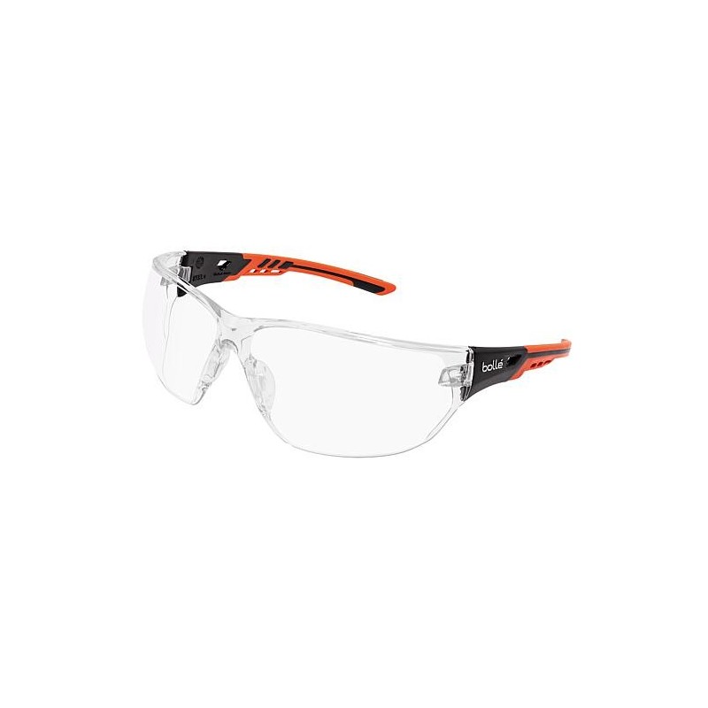 Lunettes de protection NESS+, monture orange/noire, PC incolore NESSPPSI