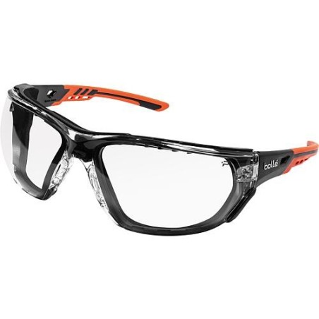 Lunettes de protection NESS+ monture orange / noire - PC transparent PSSNESF028