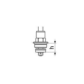 Tête de clé à douille avec clapet anti-retour DN15 (1/2") chromé