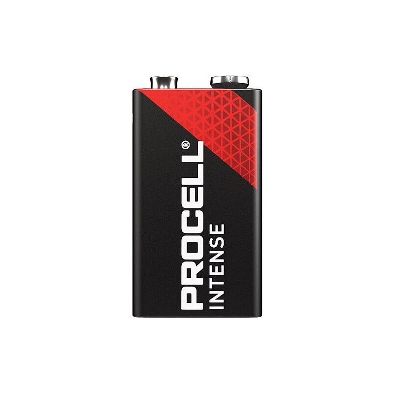 Duracell Procell Intense MN1604 9V Bloc Batterie, carton de 10 pièces