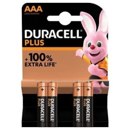 Pile AAA Duracell MN2400 Plus blister de 4 pièces