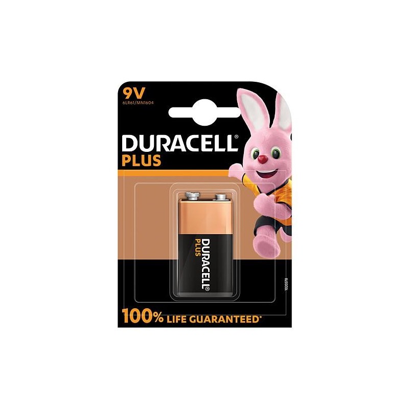 Duracell MN1604 Plus Pile bloc 9V blister de 1 pièce