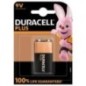 Duracell MN1604 Plus Pile bloc 9V blister de 1 pièce