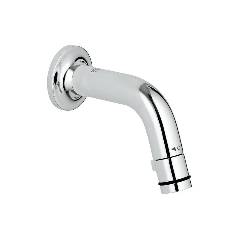 Robinet de vidange mural pour lavabo Grohe Universal, déport 106 mm, chromé