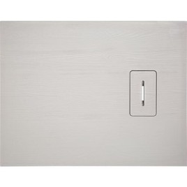 Receveur de douche Lendou 1000 x 35 x 800 mm avec structure en bois fonte minérale beige mat, écoul. 90 mm