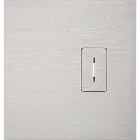 Receveur de douche Lendou 900 x 35 x 900 mm avec structure en bois fonte minérale beige mat, écoul. 90 mm