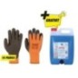 Paquet de gants de protection contre le froid taille XXL avec antigel pour vitres gratuit