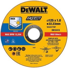 Disque de découpage DeWALT DT20540-QZ 125 x 1 x 22,23 mm , UE 100 pièces