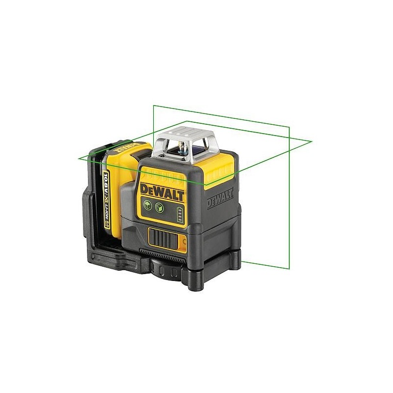 Laser en croix DeWALT 12V DCE0811D1G-QW 2x 360°, vert avec 1x 2,0 Ah batterie et chargeur