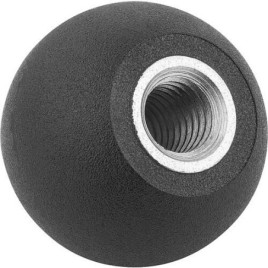 Poignee spherique avec douille filetee Filetagefemelle M 6 Forme E D 25mm ,