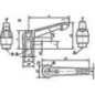 Levier de serrage avec Filetagefemelle M 12 poignee en plastique ,