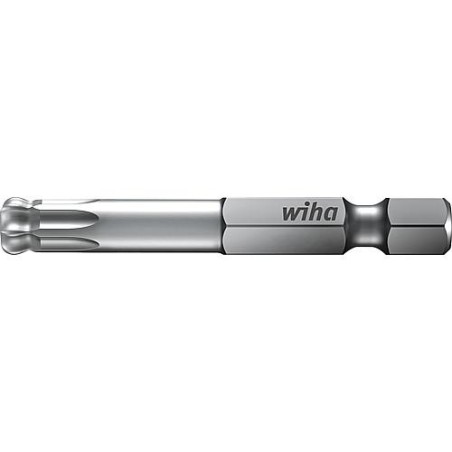 Embout Wiha® 1/4" Torx® avec tête sphérique, T25 x 70 mm