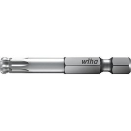 Embout Wiha® 1/4" Torx® avec tête sphérique, T15 x 70 mm