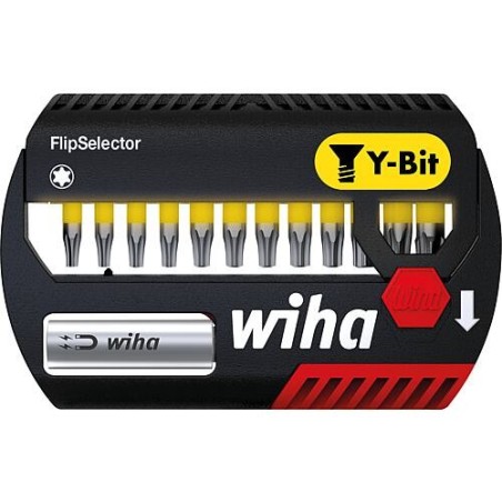 Y-Bit-Set Wiha®, Torx®, 25 mm, 14 pièces, 1/4"