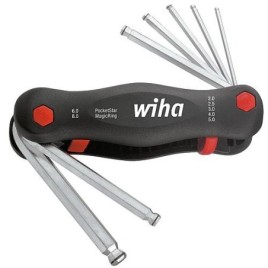 Jeu de clés mâles coudées 6 pans Wiha®, 7 pièces