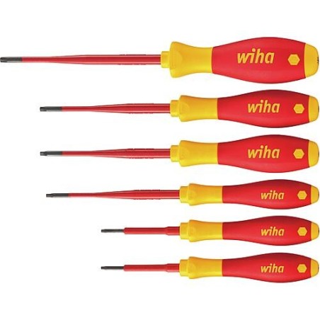 Jeu de tournevis électricien Wiha® Torx® slimFix, certifié VDE, 6 pièces