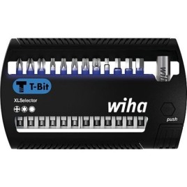 T-Bit-Set Wiha® Phillips, Torx®, hexagonal, 50 mm, 13 pièces, 1/4"