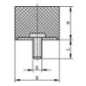 Plot antivibratile en caoutchouc type D