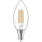 Ampoule bougie LED à filament - C35 E14 4.5W 470lm 2700K clair 330°