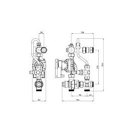 Unité de régulation sol Easyflow Thermo, 20-45°C, pompe Grundfos UPM3S Auto 15-60