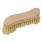 Brosse, bois, forme S, barbe, garnie de fibres