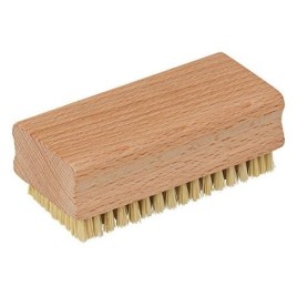 Brosse à main, bois, grande, garnie FIBER