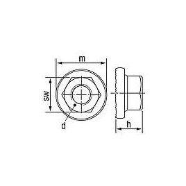 Écrous hexagonaux avec bride Cl.8 DIN 6923 galv. M 10 conditionnement : 500