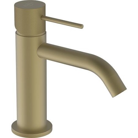 Mitigeur de lavabo Comallo avec robinet à cliquet Soft Brass