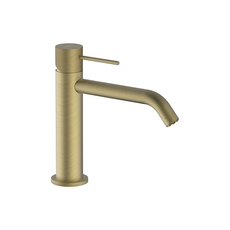 Mitigeur de lavabo Comallo medium avec vidage à tirette Soft Brass