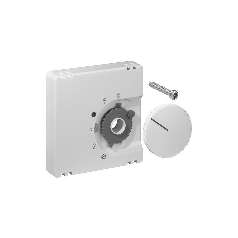 Set de couvercles pour thermostat d’ambiance, blanc pur mat, JZ-001.101