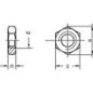 Écrous hexagonaux, forme basse B Cl.04 DIN 439 galvanisés M 24 conditionnement : 50