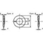 Anneau ressort forme A DIN 128 galvanisé M6 UE : 1000