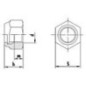 Ecrous six-pans, autobloquants, forme basse DIN 985 A2-70 M 20  UE : 50