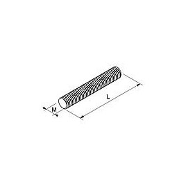 Boulon fileté DIN 976-1 A2-70 BM 10X180 conditionnement : 100