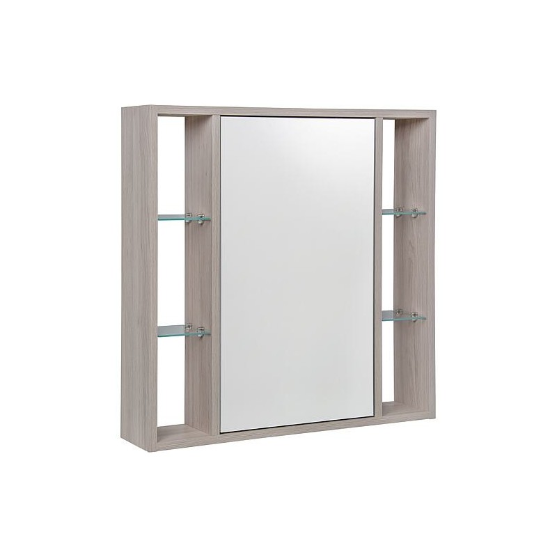 Armoire à glace Lucky avec côtés ouverts et 1 porte, avec E-Box, 740x750x160mm