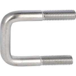 Étrier pour tube carré, sans écrous ni rondelles art. 3575 A4 A 102 tube ø 100/100 M 12 conditionnement : 10