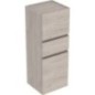 Armoire haute Geberit Renova Plan 2 portes, 1 tiroir, 390x1050x360 mm noyer hickory clair