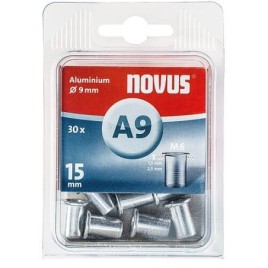 Ecrou à rivet type A9M6 alu 9 x 15 mm UE 30 pièces