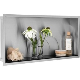 Niche murale lxhxp: 624x324x100 mm paroi arrière inox