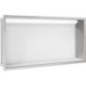 Niche mural avec éclairage LED lxhxp: 624x324x150 mm paroi arrière verre blanc