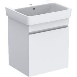 Meuble sous vasque+vasque céramique Geberit Renova Plan 700x616x480 mm blanc