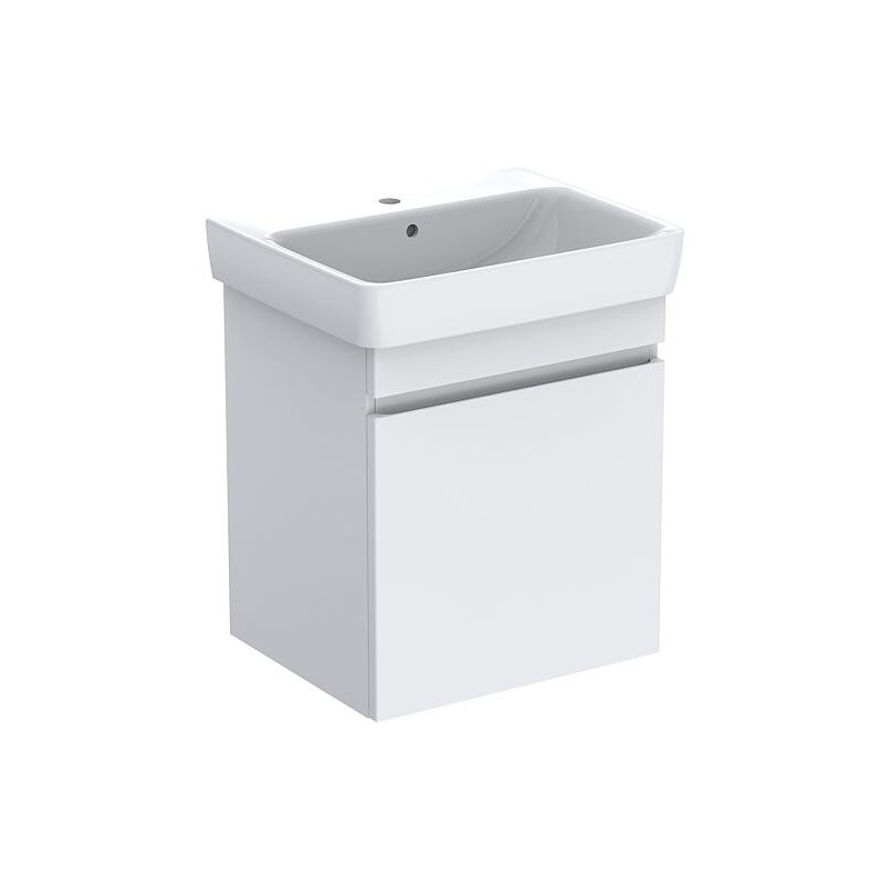 Meuble sous vasque+vasque céramique Geberit Renova Plan 700x616x480 mm blanc