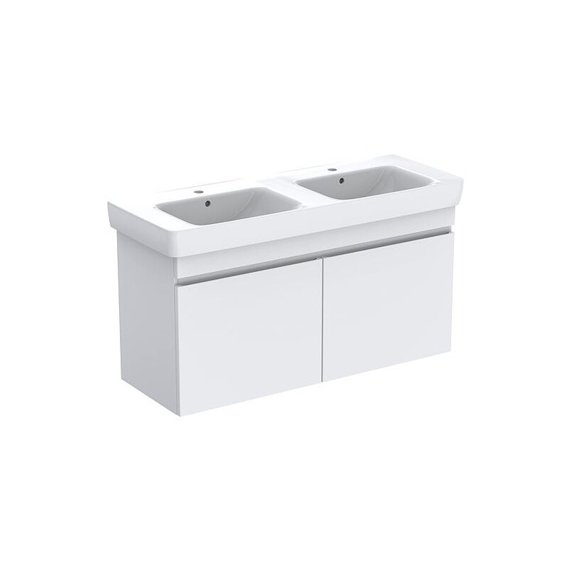 Meuble sous vasque+vasque céramique Geberit Renova Plan 1300x616x480 mm blanc